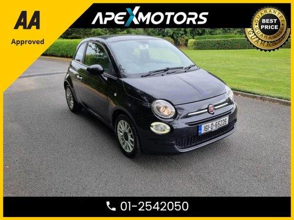 Fiat 500 Hatchback, Petrol, 2016, Black