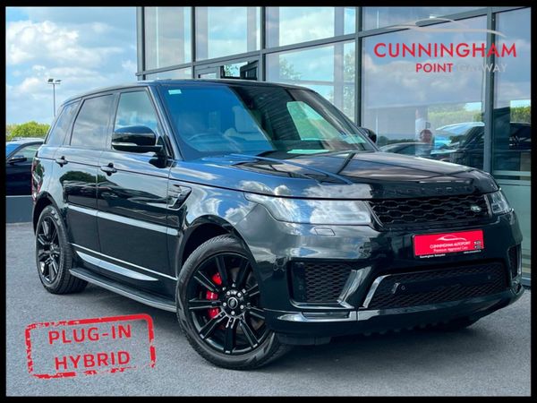 Land Rover Range Rover Sport SUV, Petrol Plug-in Hybrid, 2021, Black