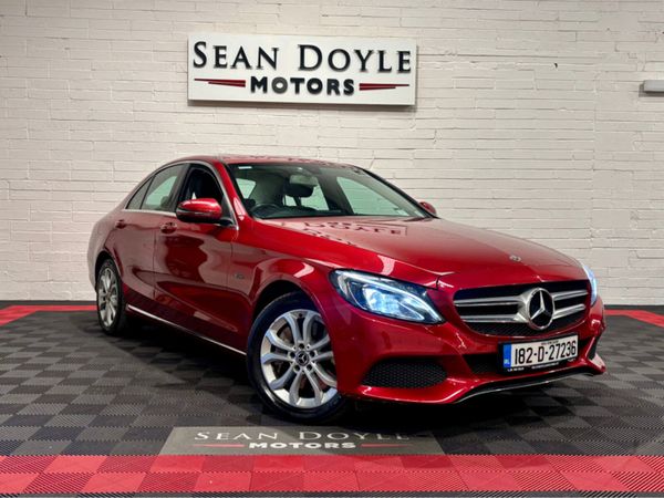 Mercedes-Benz C-Class Saloon, Petrol Plug-in Hybrid, 2018, Red