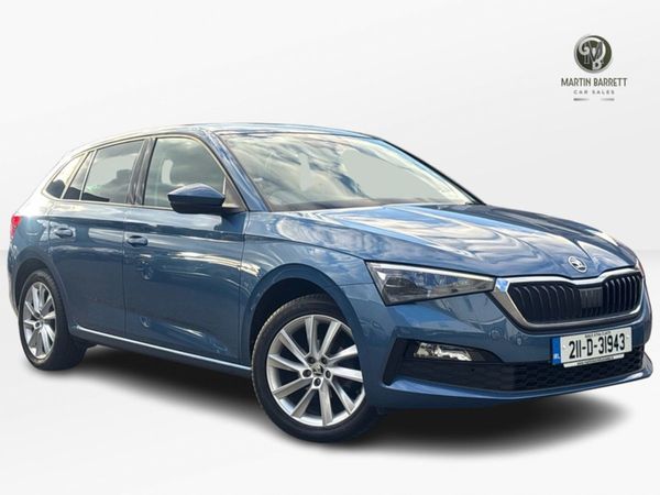Skoda Scala Hatchback, Petrol, 2021, Blue