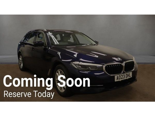 BMW 5-Series Estate, Diesel Hybrid, 2023, Blue