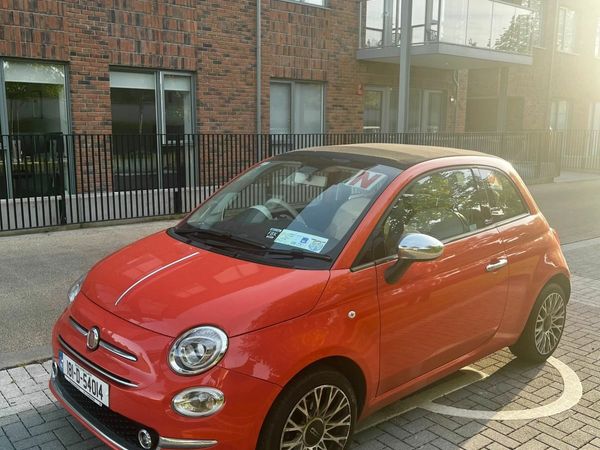 Fiat 500C Convertible, Petrol, 2018, Orange