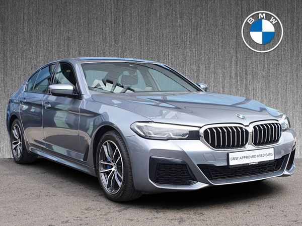 BMW 5-Series Saloon, Petrol Plug-in Hybrid, 2021, Blue