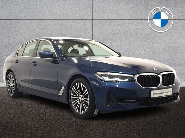 BMW 5-Series Saloon, Diesel Hybrid, 2022, Blue