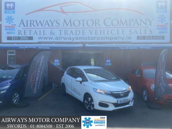 Honda Fit Hatchback, Petrol Hybrid, 2018, White