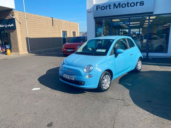 Fiat 500 Hatchback, Petrol, 2015, Blue