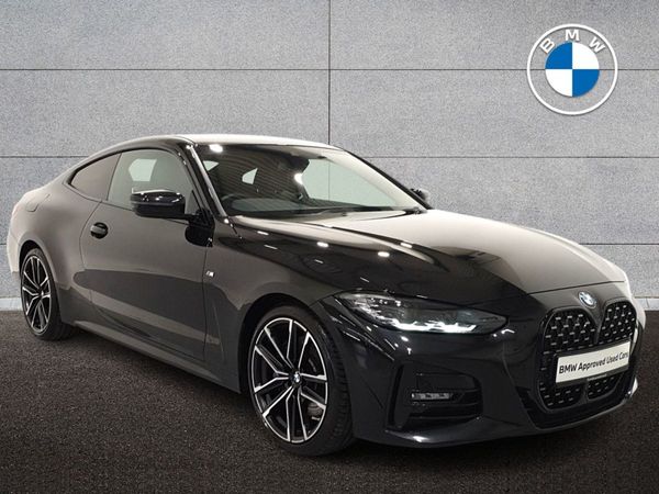 BMW 4-Series Coupe, Diesel Hybrid, 2021, Black