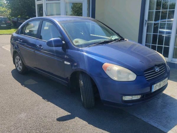 Hyundai Accent Saloon, Petrol, 2007, Blue