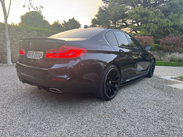 BMW 5-Series Saloon, Petrol Plug-in Hybrid, 2018, Black