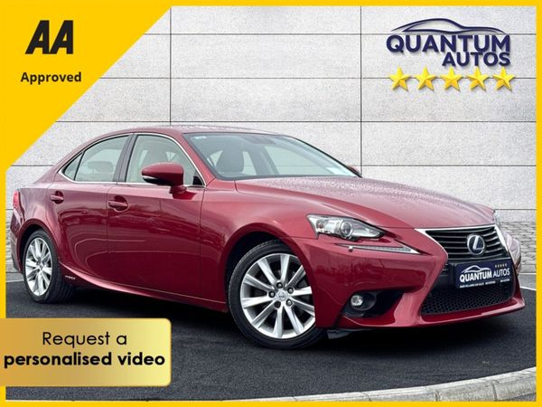 Lexus IS Saloon, Petrol Hybrid, 2016, Red