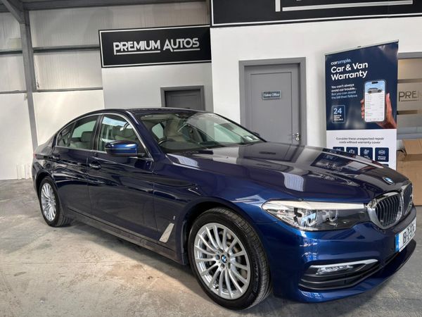 BMW 5-Series Saloon, Petrol Plug-in Hybrid, 2018, Blue