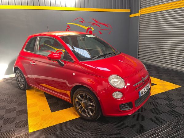 Fiat 500 Hatchback, Petrol, 2014, Red