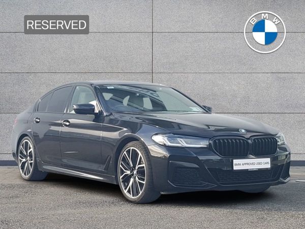 BMW 5-Series Saloon, Diesel Hybrid, 2021, Black