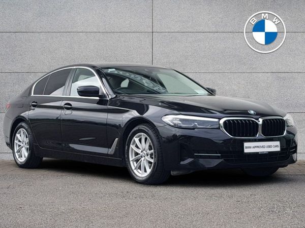 BMW 5-Series Saloon, Diesel Hybrid, 2021, Black