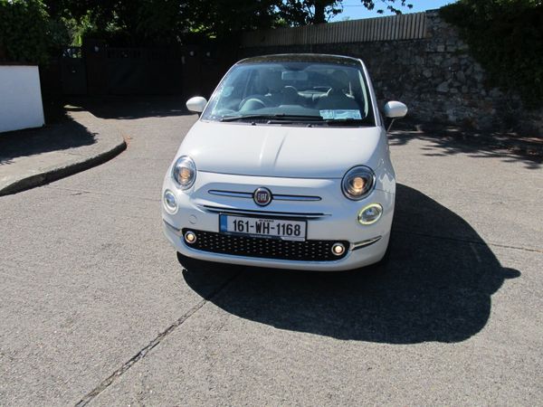Fiat 500 Hatchback, Petrol, 2016, White