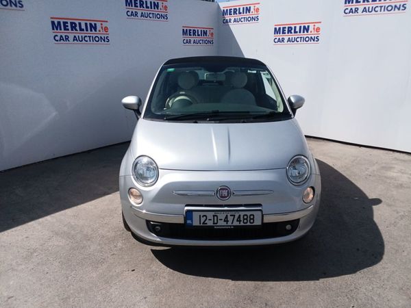Fiat 500 Cabriolet, Petrol, 2012, Silver