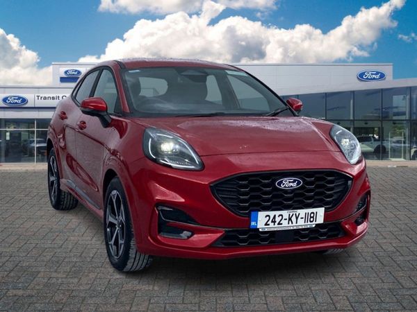Ford Puma SUV, Petrol Hybrid, 2024, Red