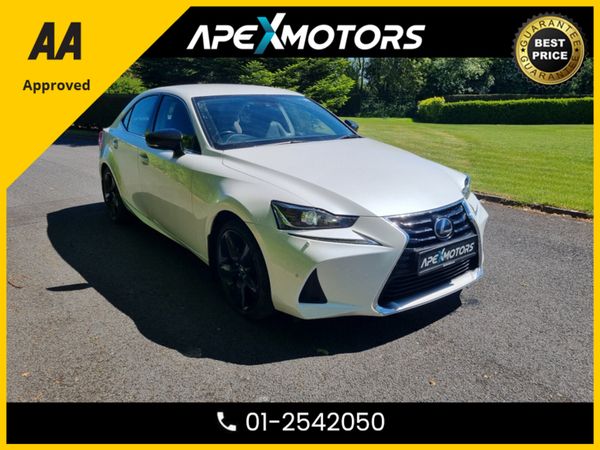 Lexus IS Saloon, Petrol Hybrid, 2018, White