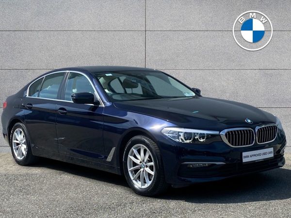BMW 5-Series Saloon, Diesel Hybrid, 2020, Blue