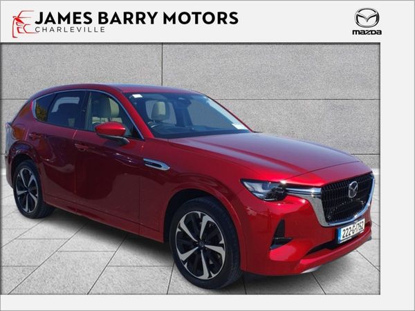 Mazda CX-60 SUV, Petrol Plug-in Hybrid, 2022, Red