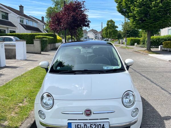 Fiat 500 Hatchback, Petrol, 2015, White