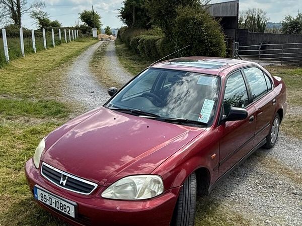 Honda Civic Saloon, Petrol, 1999, Red