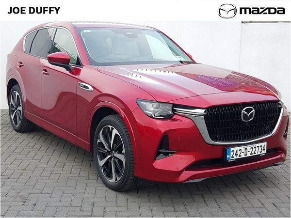 Mazda CX-60 SUV, Petrol Plug-in Hybrid, 2024, Red