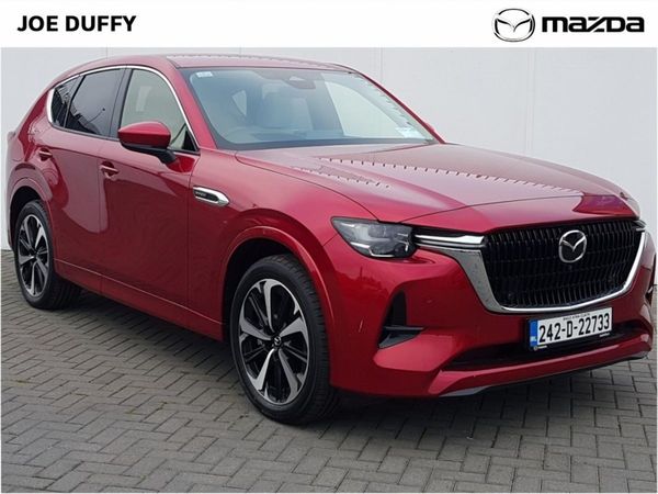 Mazda CX-60 SUV, Petrol Plug-in Hybrid, 2024, Red