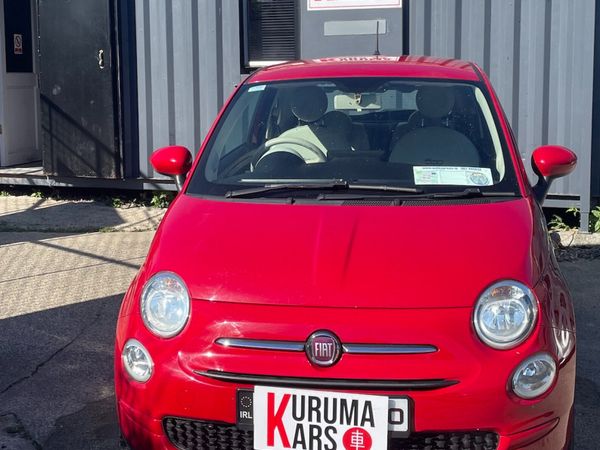 Fiat 500 Hatchback, Petrol, 2018, Red