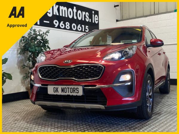 Kia Sportage SUV, Diesel Hybrid, 2021, Red