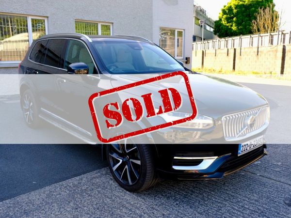 Volvo XC90 SUV, Petrol Plug-in Hybrid, 2022, Black
