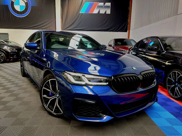 BMW 5-Series Saloon, Petrol Plug-in Hybrid, 2021, Blue