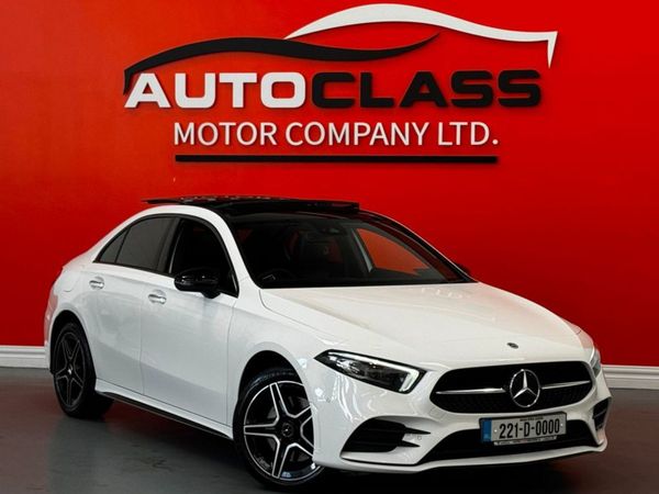Mercedes-Benz A-Class Saloon, Hybrid, 2022, White