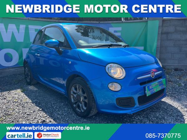 Fiat 500 Hatchback, Petrol, 2015, Blue