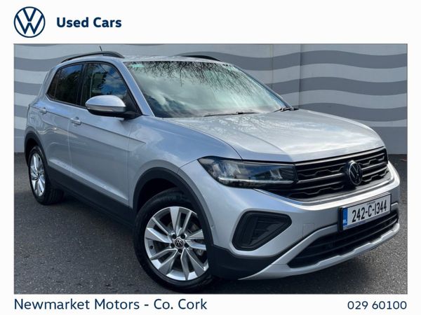 Volkswagen T-Cross SUV, Petrol, 2024, Silver