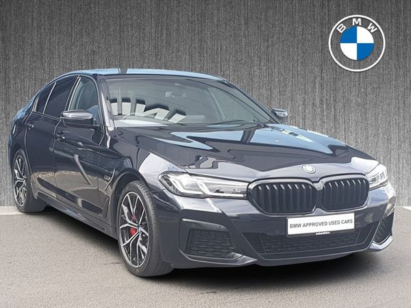 BMW 5-Series Saloon, Petrol Plug-in Hybrid, 2022, Black