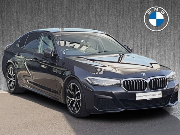 BMW 5-Series Saloon, Diesel Hybrid, 2021, Grey