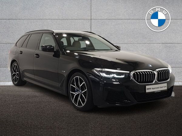BMW 5-Series Estate, Petrol Plug-in Hybrid, 2024, Black
