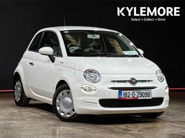 Fiat 500 Hatchback, Petrol, 2018, White