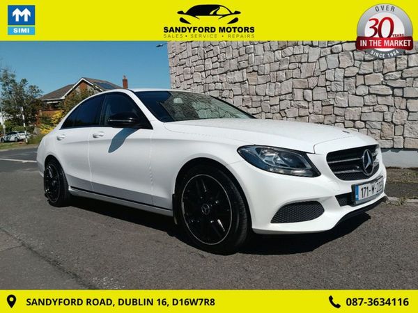 Mercedes-Benz C-Class Saloon, Petrol, 2017, White