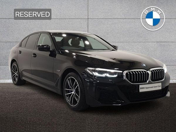 BMW 5-Series Saloon, Petrol Plug-in Hybrid, 2023, Black