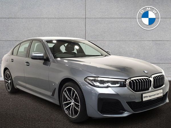BMW 5-Series Saloon, Petrol Plug-in Hybrid, 2021, Blue