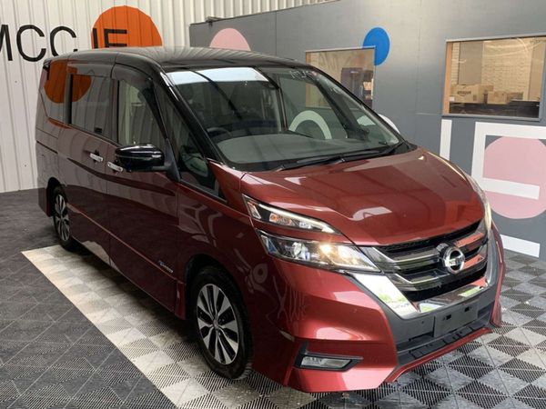 Nissan Serena MPV, Petrol Hybrid, 2017, Burgundy