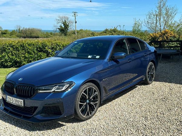 BMW 5-Series Saloon, Petrol Plug-in Hybrid, 2023, Blue
