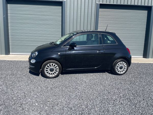 Fiat 500 Hatchback, Petrol, 2018, Black