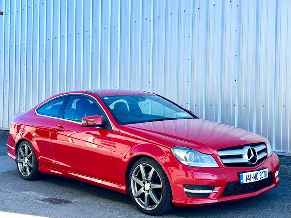 Mercedes-Benz C-Class Coupe, Petrol, 2014, Red