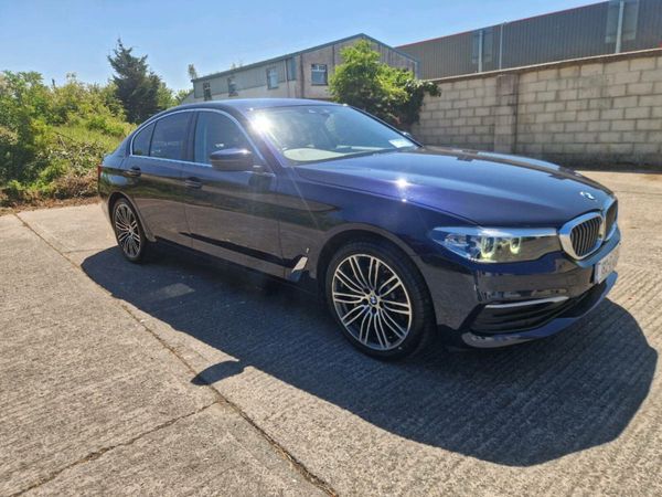 BMW 5-Series Saloon, Petrol Plug-in Hybrid, 2018, Blue