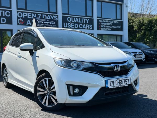 Honda Fit Hatchback, Petrol Hybrid, 2017, White