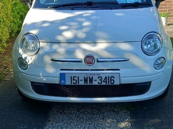 Fiat 500 Hatchback, Petrol, 2015, White