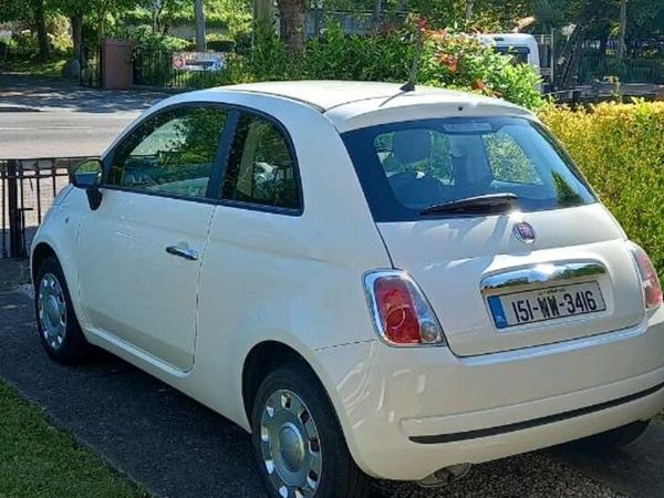 Fiat 500 Hatchback, Petrol, 2015, White